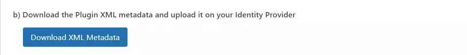 WP SAML SSO - XML metadata 