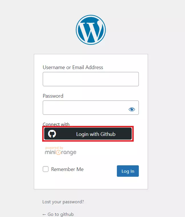 social login with github SSO using test users