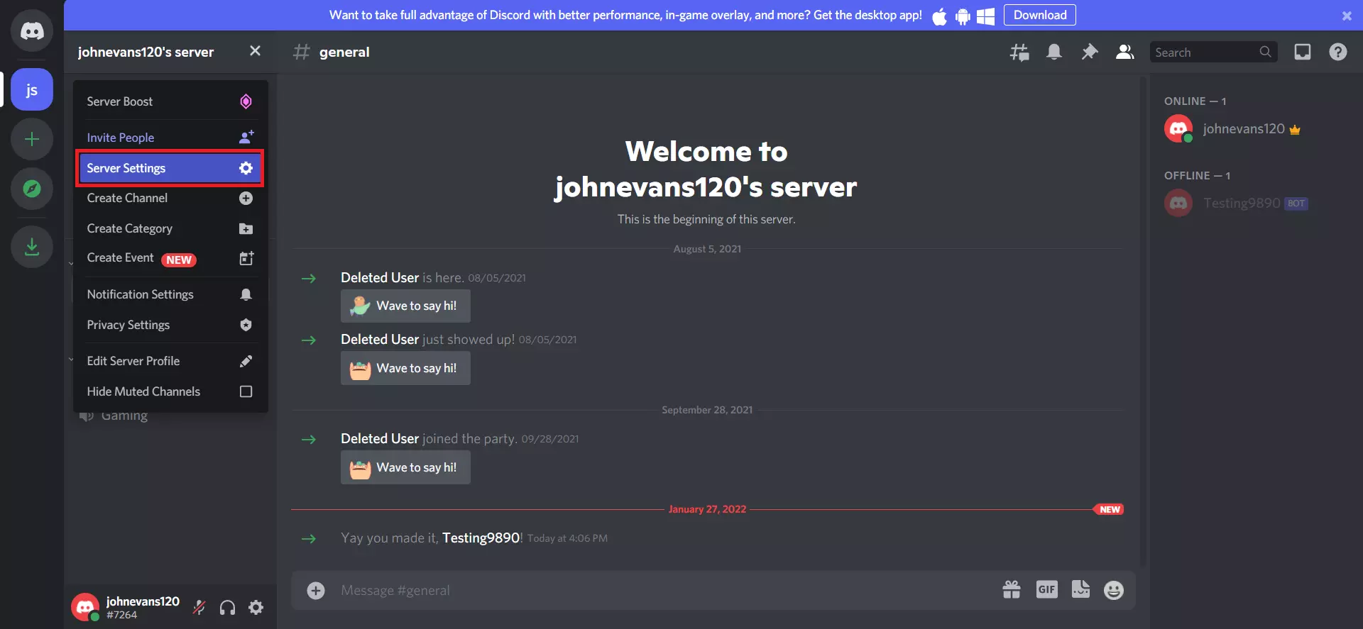 Social-Login-Discord-Integrationsservereinstellungen