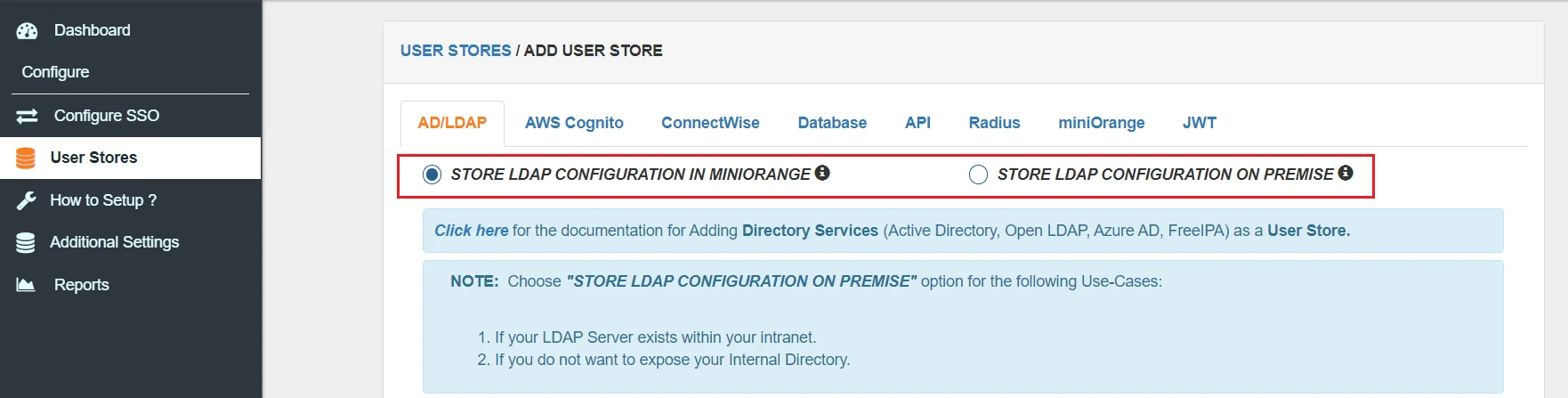 Shopify Active Directory (AD/LDAP) Integration navigate to ad/ldap tab
