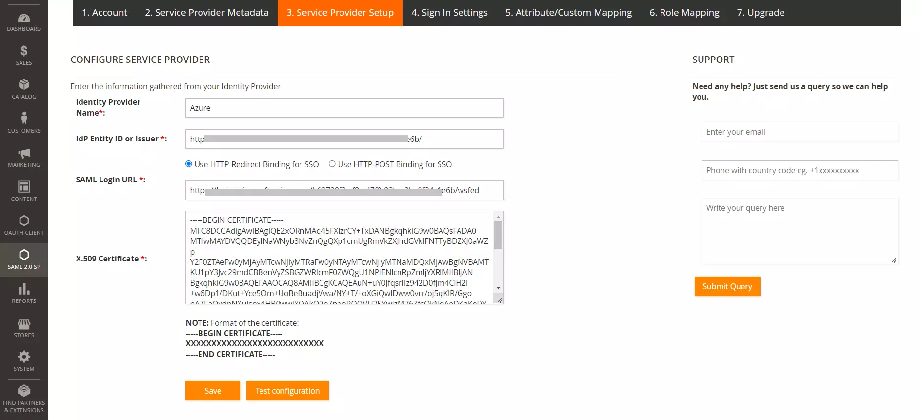 Absorb LMS Magento SSO - Absorb LMS Single Sign-On(SSO) Login in Magento - federation metadata