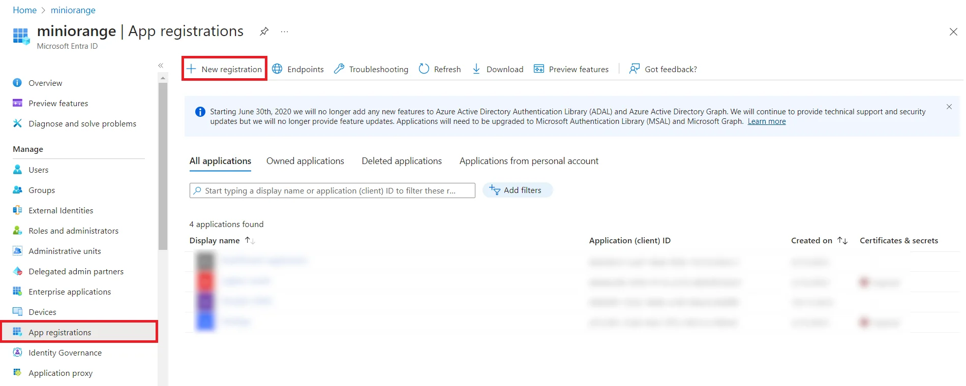 Office365 / Outlook Single Sign-on (SSO) - App-Registration