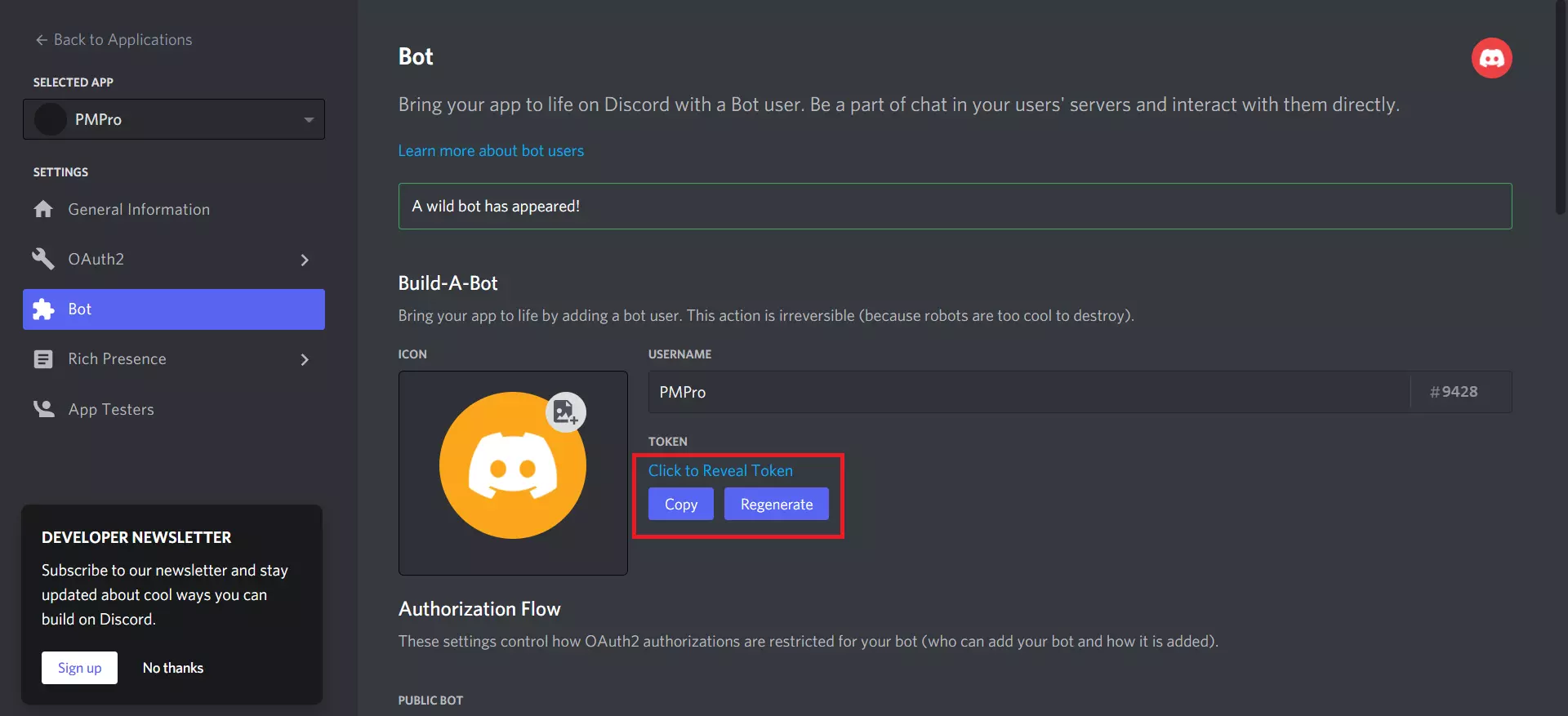 Woocommerce to discord role Mapping copy the token key