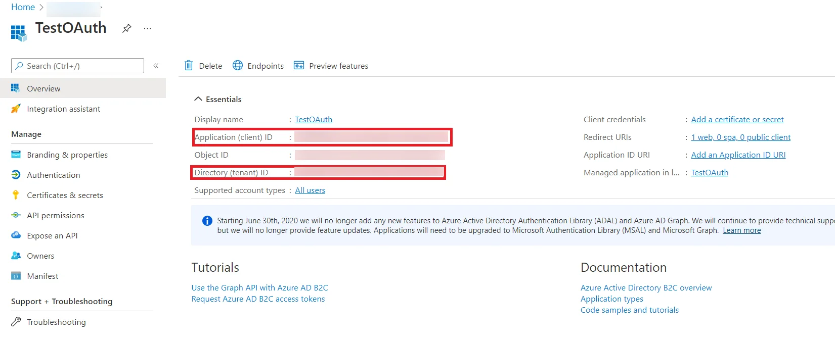 nopCommerce OAuth Single Sign-On (SSO) using Office365 as IDP - Directory ID