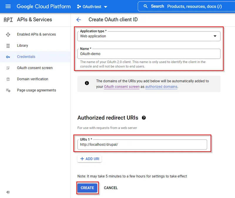 Drupal OAuth OpenID OIDC Single Sign On (SSO) Google Apps SSO Redirect/Callback URI