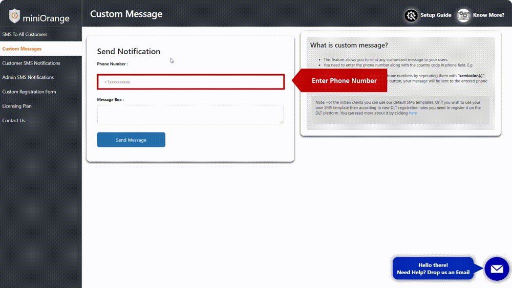 Instructions for sending custom shopify notifications to user