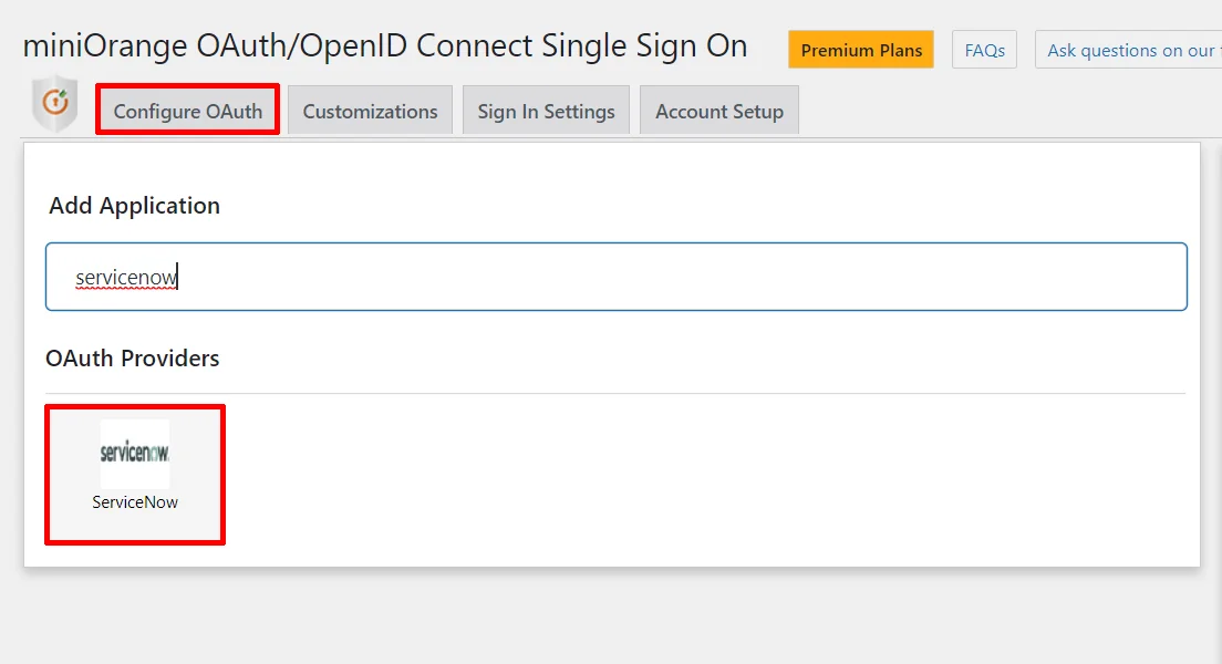 ServiceNow Single Sign-On (SSO) OAuth - Add new application