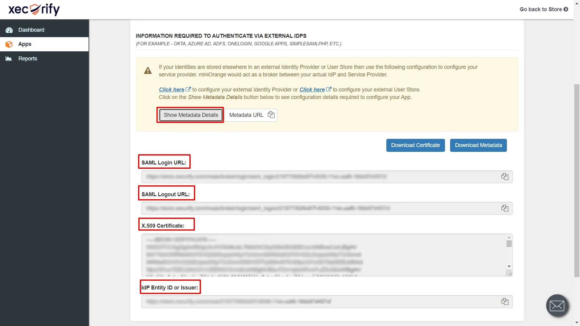 shopify as idp for sso into Salesforce CRM - identity provider metadata