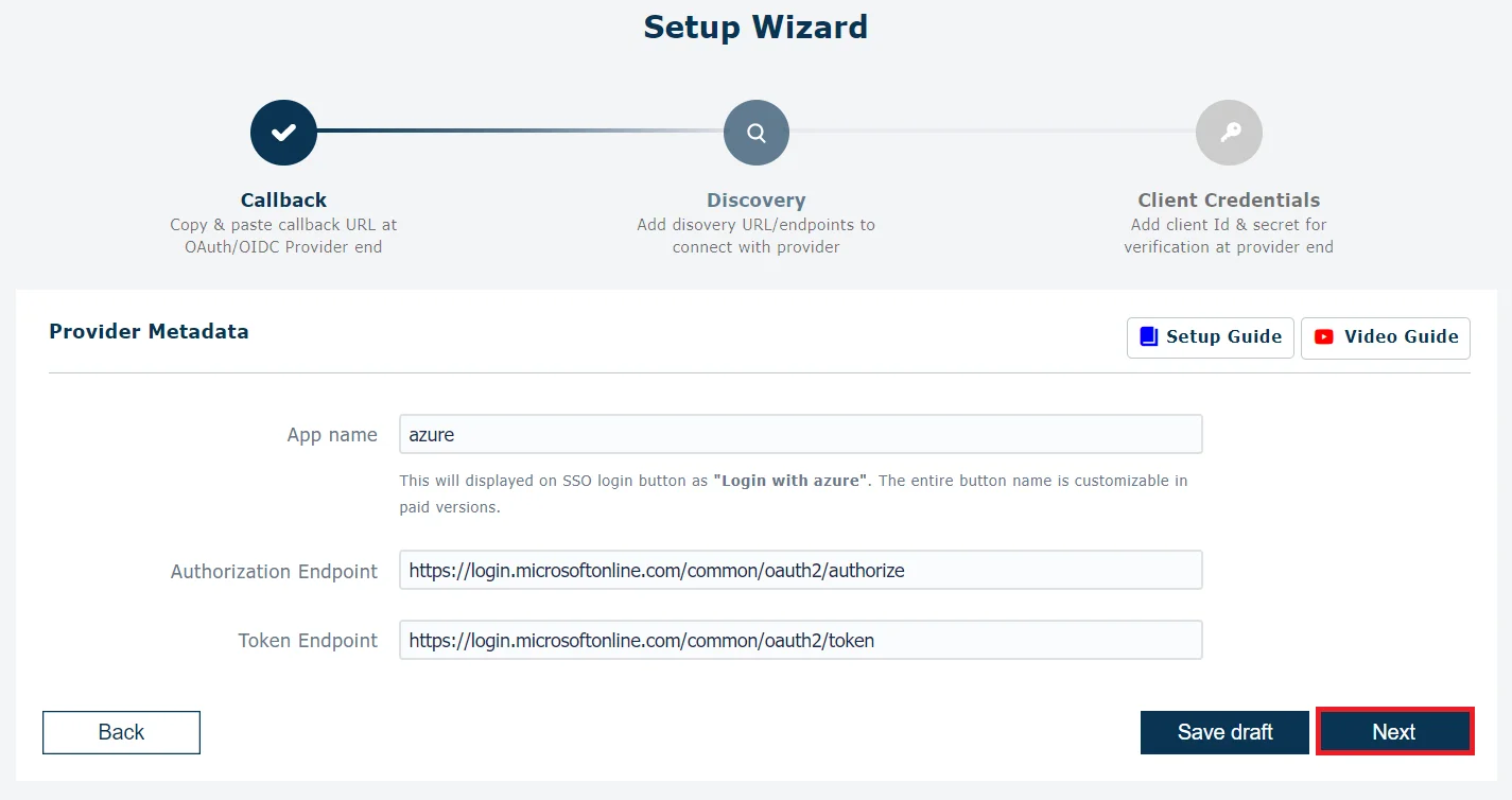 WordPress Azure AD Single Sign-on (SSO) - Add App name, TenantID