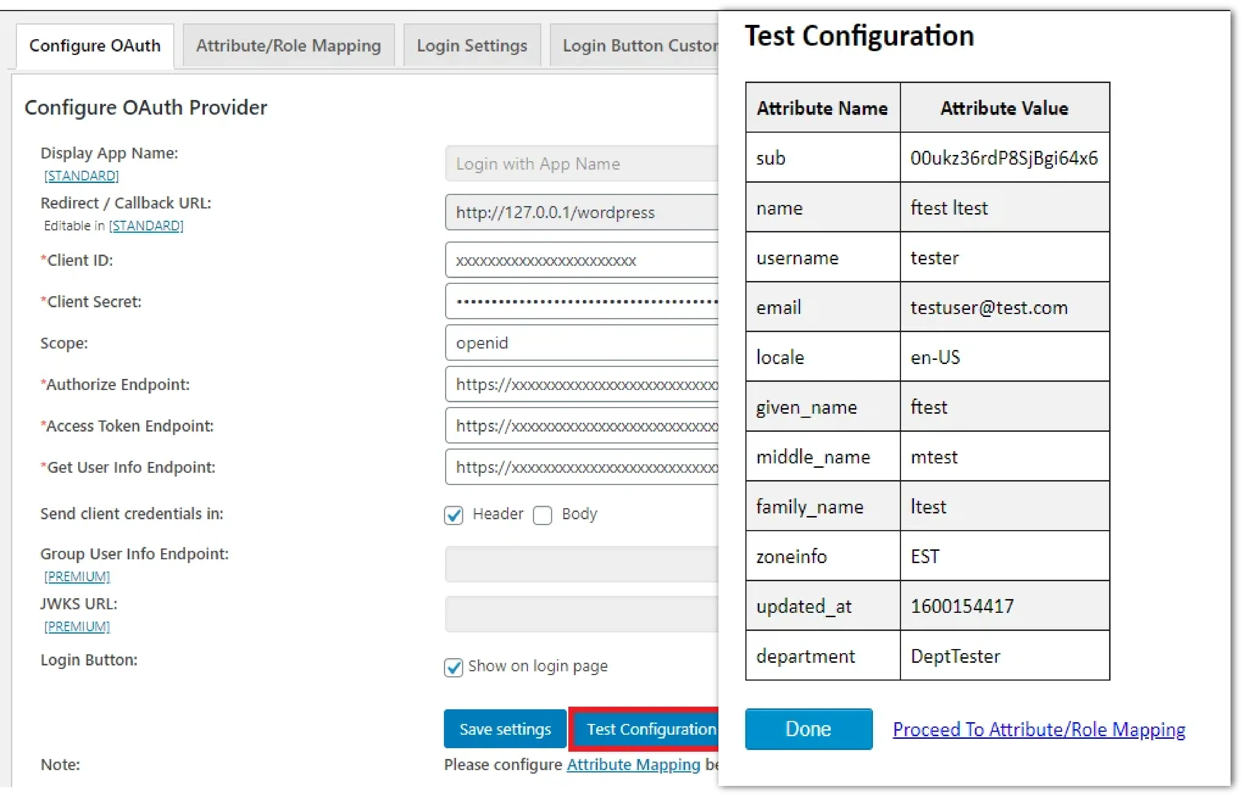 Salesforce Single Sign-On (SSO) test congifuration