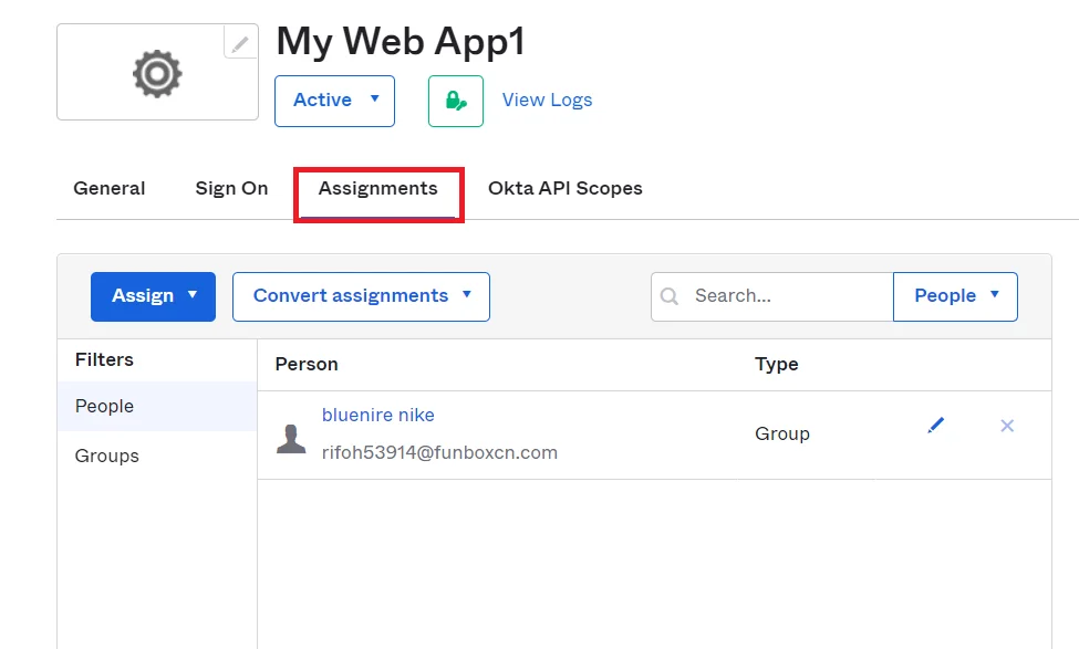 nopCommerce OAuth Single Sign-On (SSO) using Okta as IDP - assignment