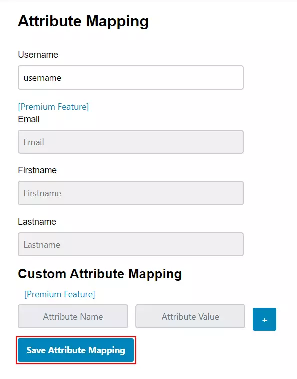 ASP.NET SSO - Save Attribute Mapping
