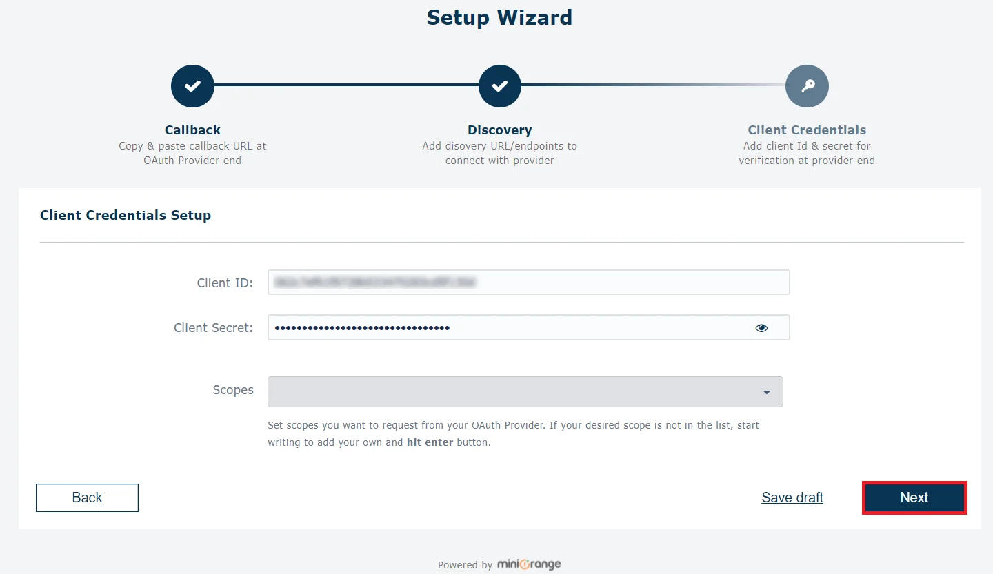 custom oauth Single Sign-On (SSO) - SSO endpoints save settings