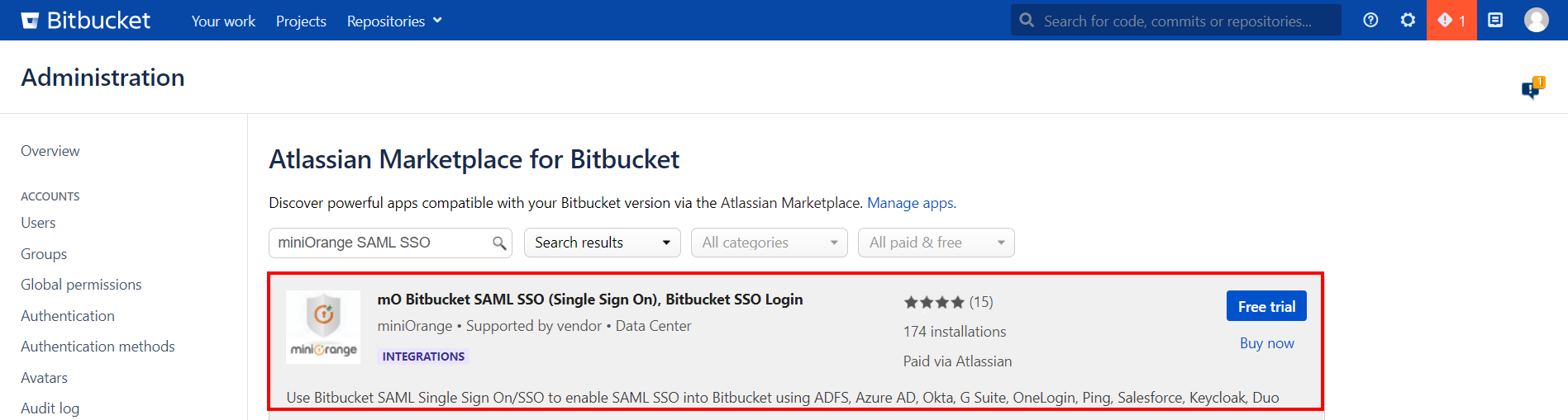 Drupal SAML Single Sign-On (SSO) bitbucket search for saml sso