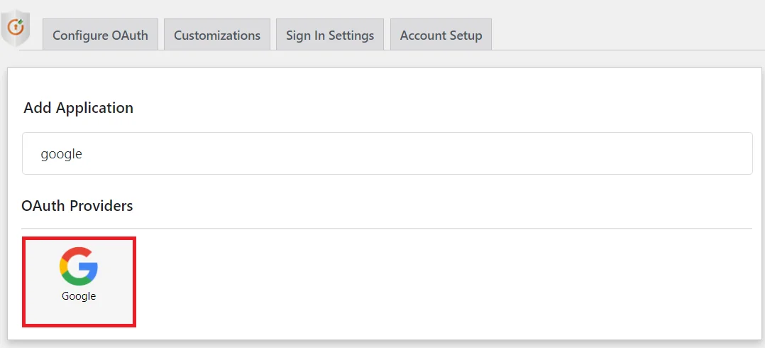 Google Single Sign-On (SSO) OAuth - Add new application