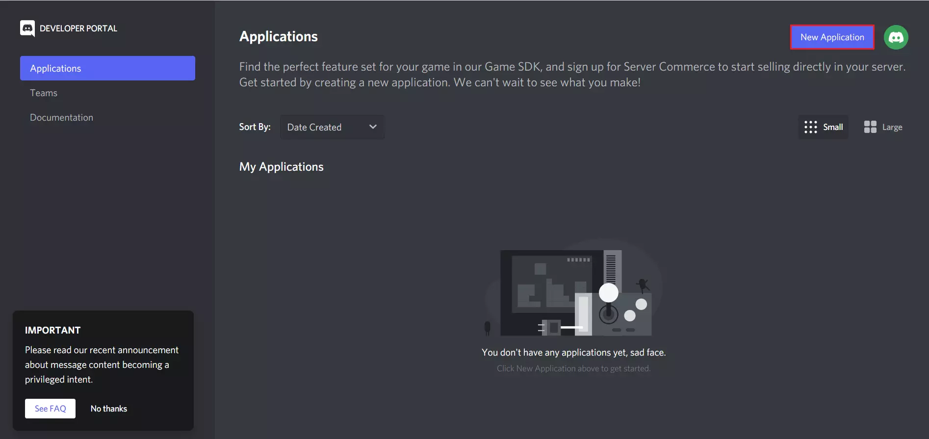 New Application | Discord OAuth & OpenID Single Sign-On (SSO)