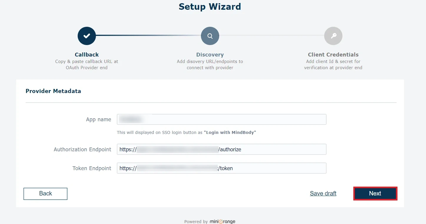 custom openid Single Sign-On (SSO) - SSO endpoints save settings