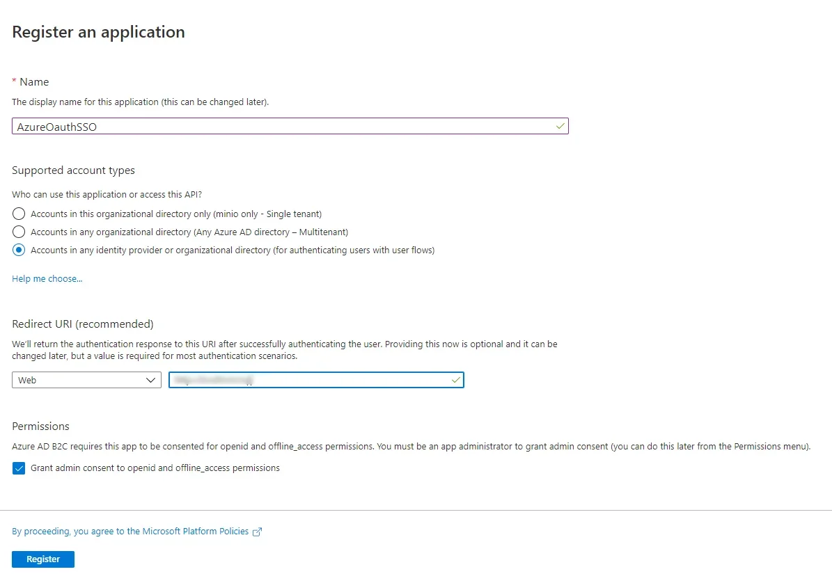 (Microsoft Entra ID) Azure AD oauth SSO shopify - register application