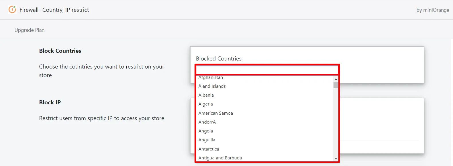 Country Blocking in Shopify Store
