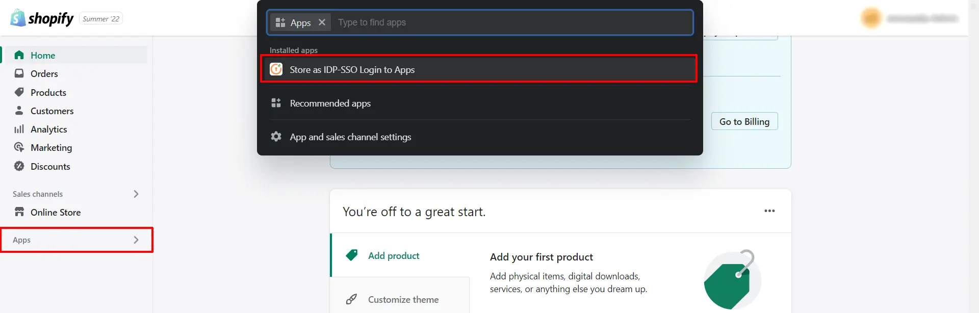  Azure AD Admin Dashboard - Shopify miniOrange SSO 