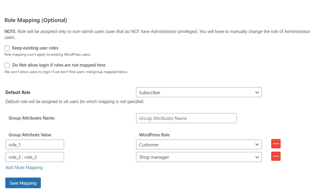 Assign value to shopmanager and Customer - WordPress WooCommerce SSO Integrator