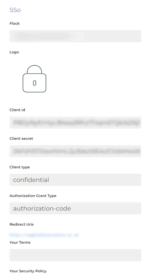SheepCRM Single Sign-On (SSO) OAuth - Get client credentials
