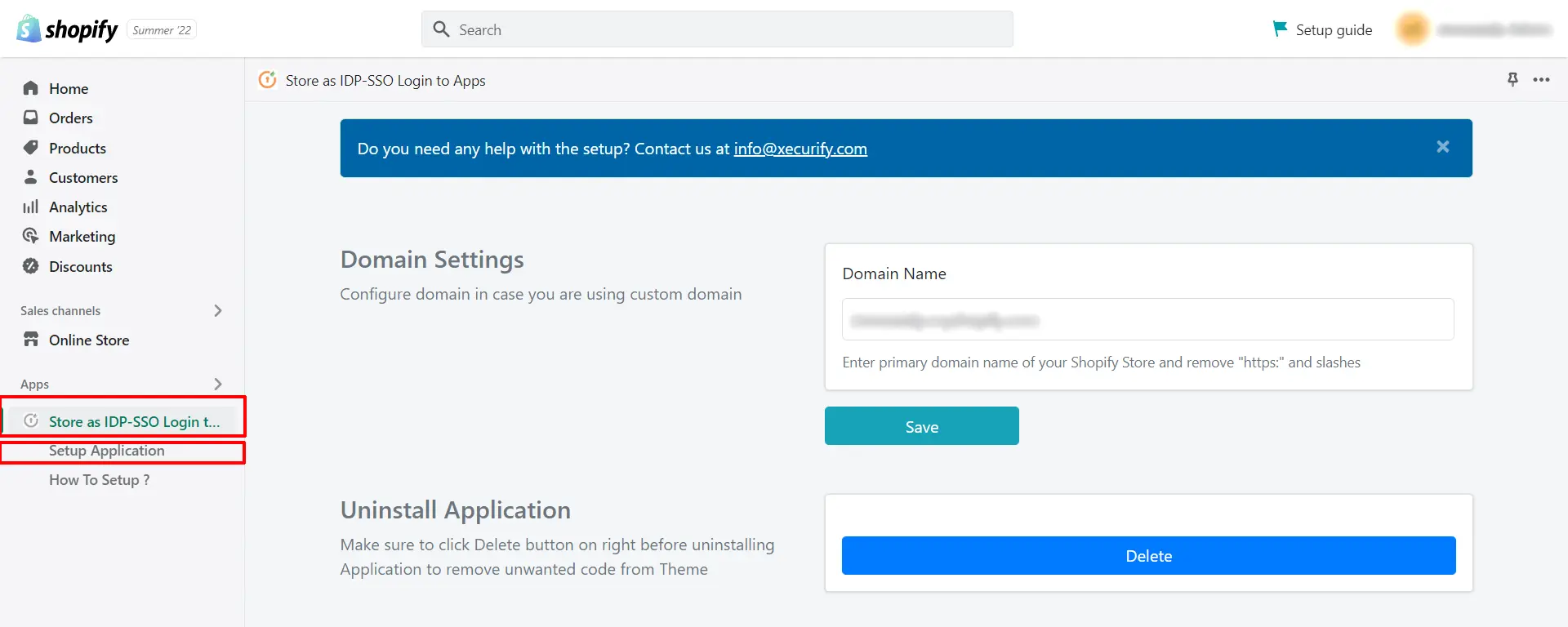 Shopify Single Sign-On (SSO) in Tribe  oauth provider-click setup 
