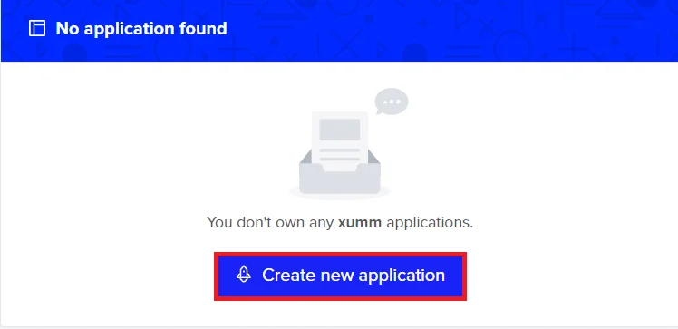 XUMM Single Sign-On (SSO) OAuth - Add new application