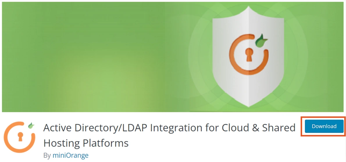 Download miniOrange LDAP Cloud active directory/LDAP integration for shared hosting environment plugin from WordPress