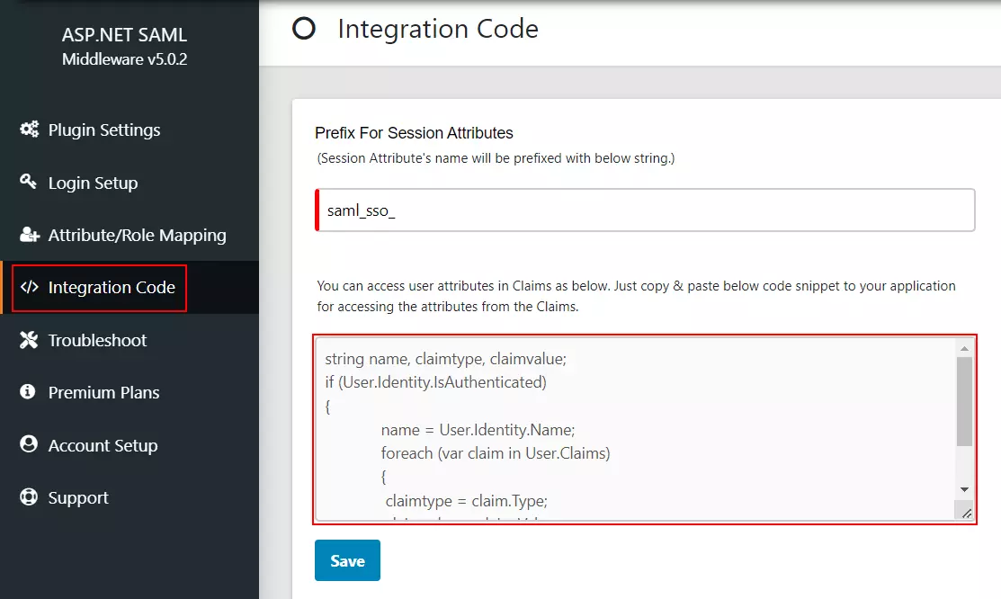 ASP.NET Core SAML Single Sign-On (SSO) using Azure AD as IDP - integration code