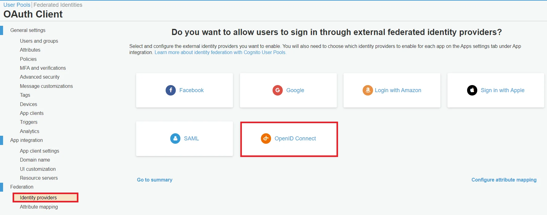 AWS Cognito Single Sign-On (SSO) - Name your AWS Cognito User Pool