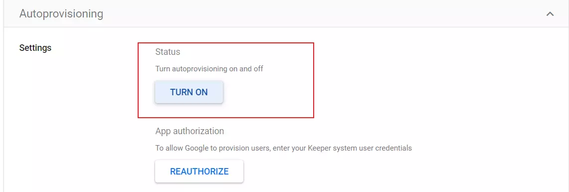 Google Apps User Provisioning and Sync - enable autoprovisioning