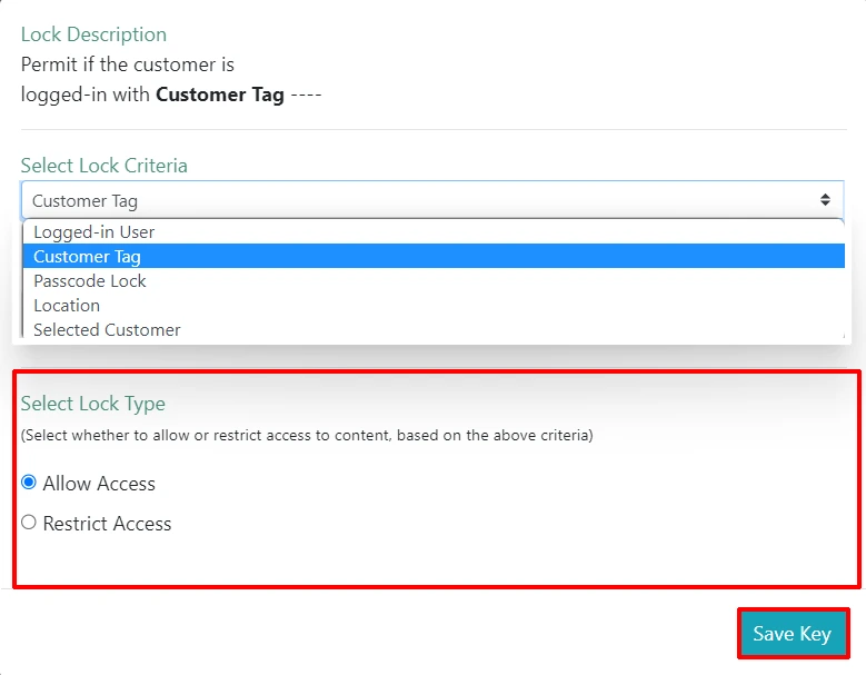 content restriction in Shopify - restricted users