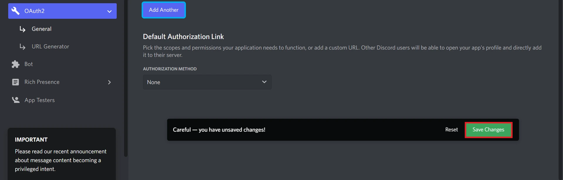 Save Changes | Discord OAuth & OpenID Single Sign-On (SSO)