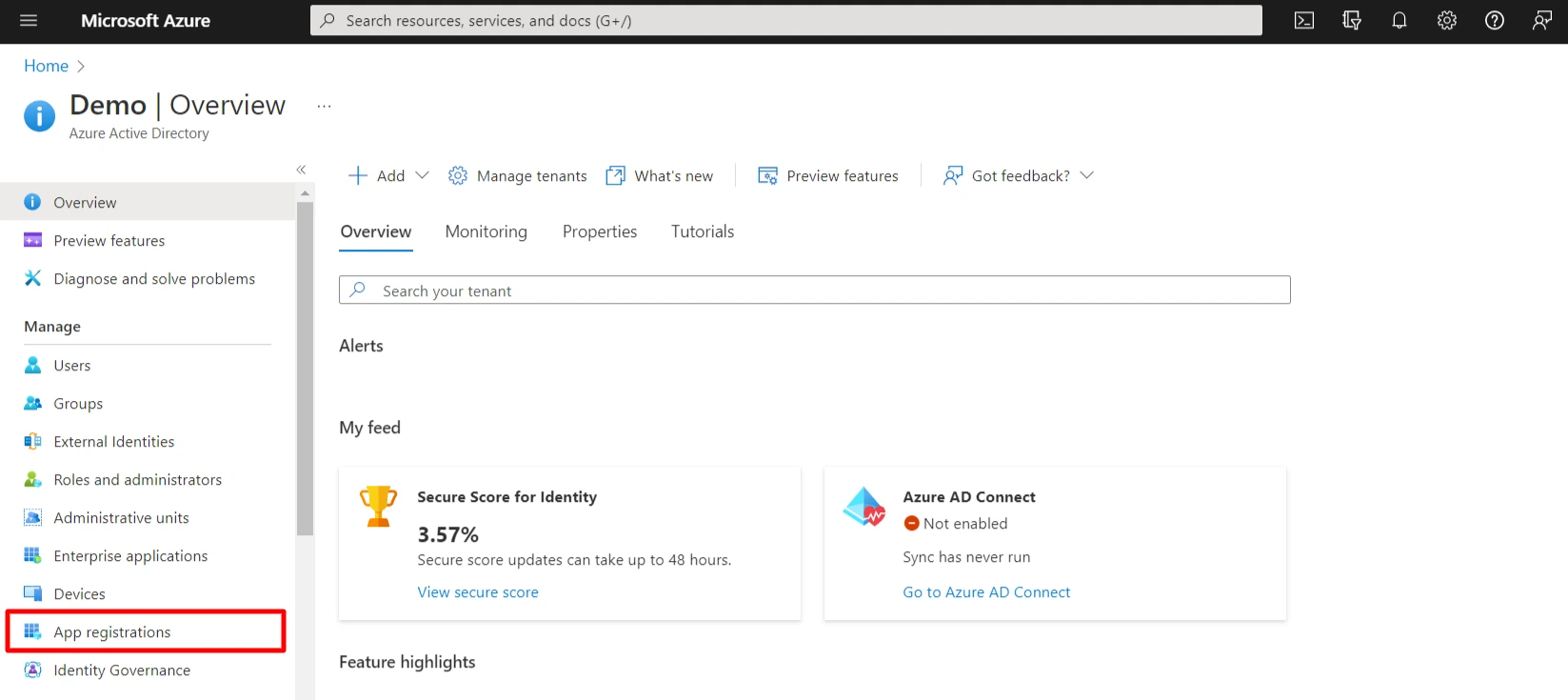 Azure AD user sync with Joomla - App registraton