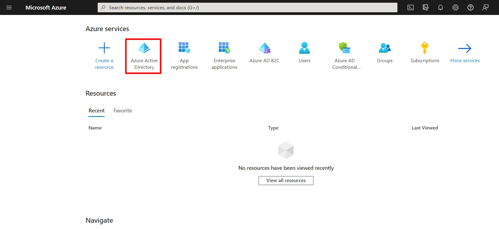 Azure AD user sync with Joomla - Home Screen
