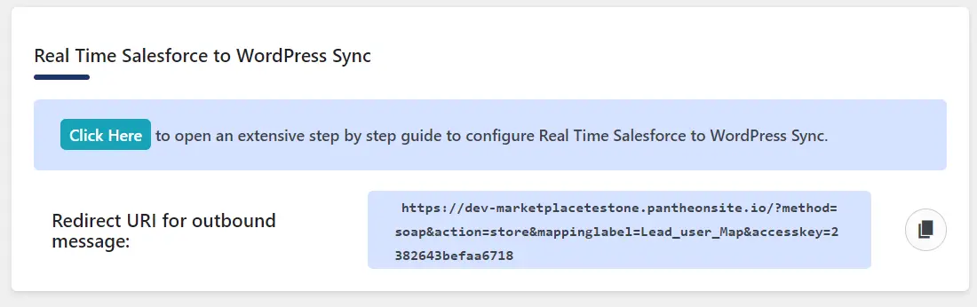  Salesforce to WP real time sync |  Workflow integration