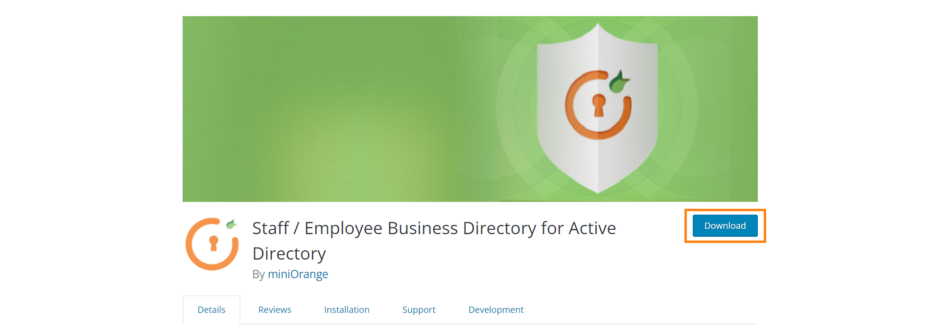 Download miniOrange staff employee business directory for active directory plugin from WordPress