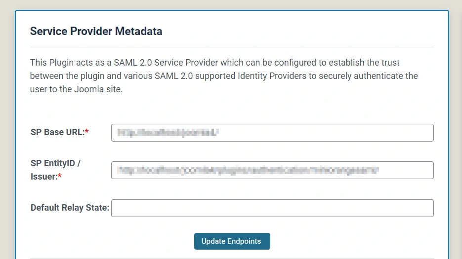 Joomla SAML Single Sign-On 