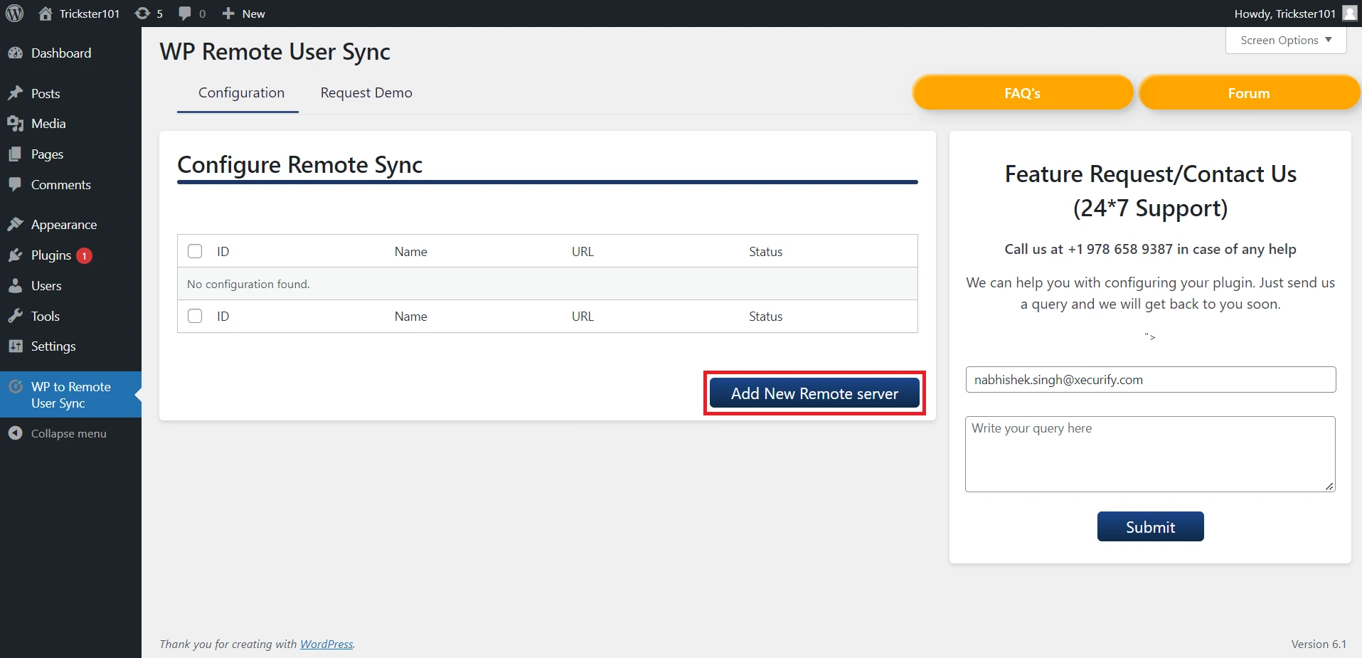 Add Server - WordPress User Sync Plugin | WordPress Keycloak Integration