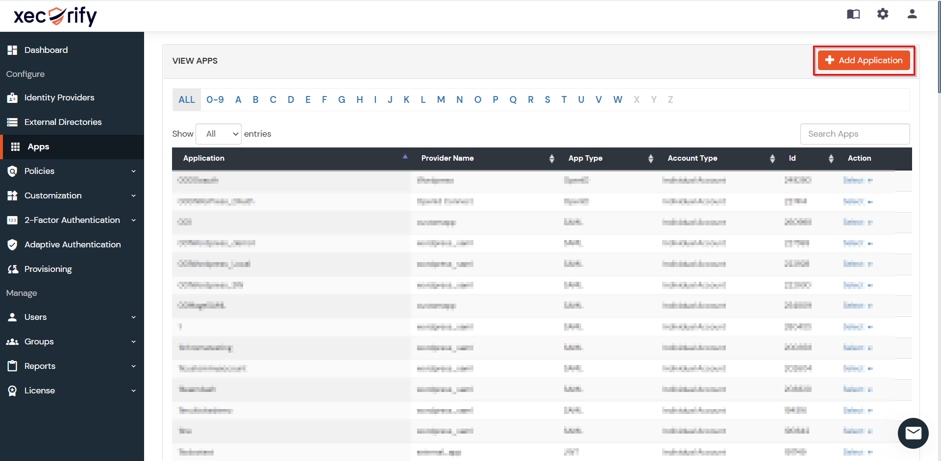 Joomla miniOrange IDP SCIM User Provisioning - Click on Add Application