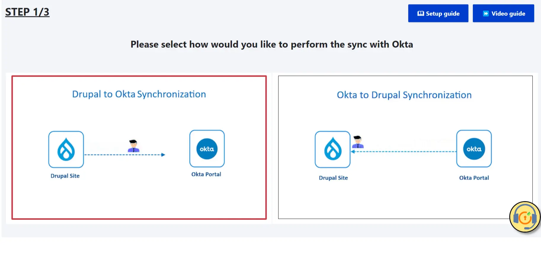  drupal okta user provisioning and sync - select drupal to okta synchronization