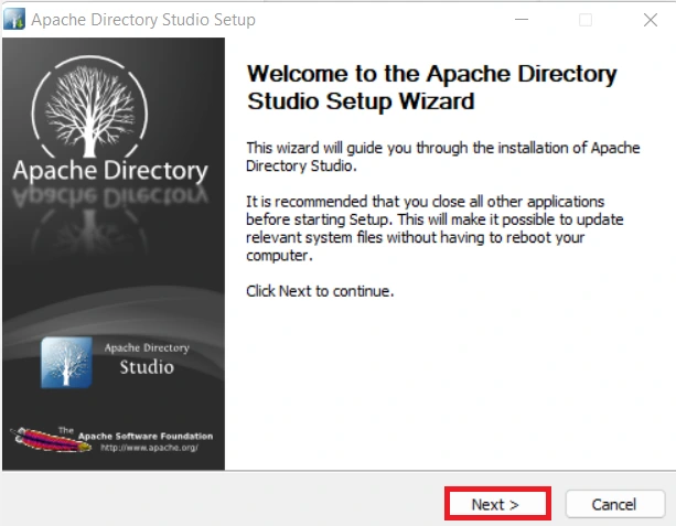 Apache Directory server-.exe file