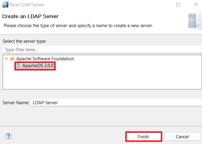 Apache Directory server - server name