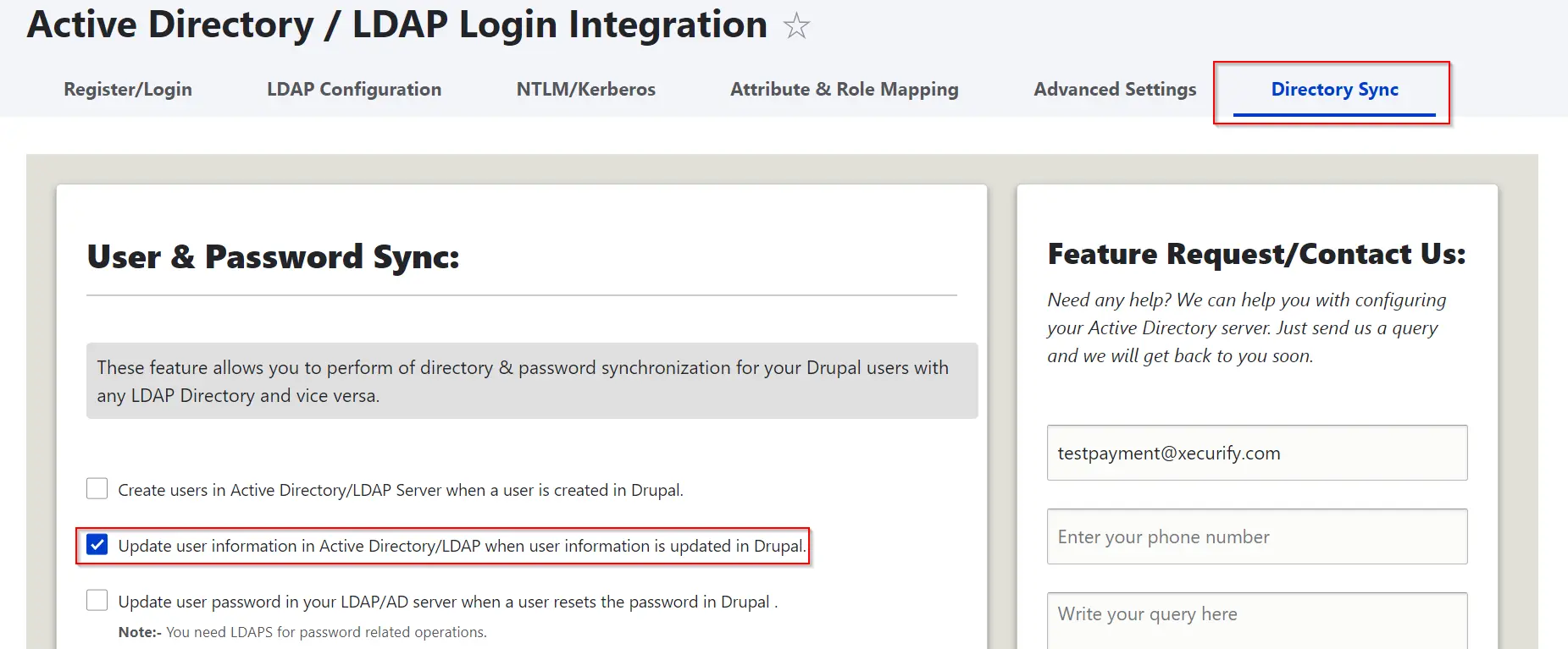 miniorange icon active directory integration LDAP integration
