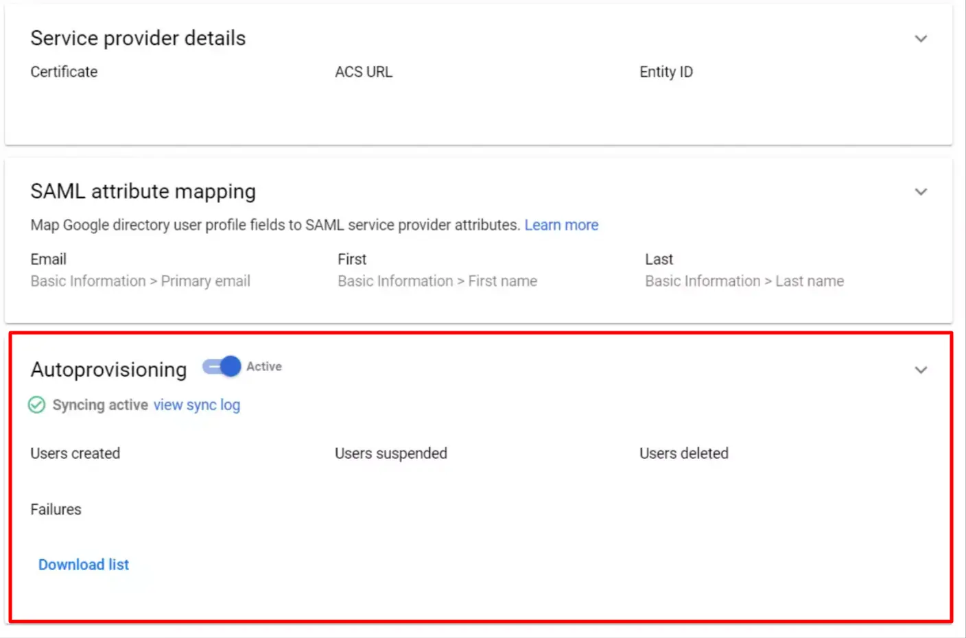Google Apps User Provisioning and Sync - go to the autoprovisioning section 