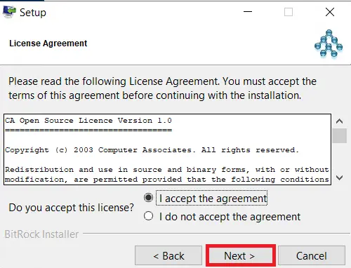 Ldap JXplorer - License aggrement