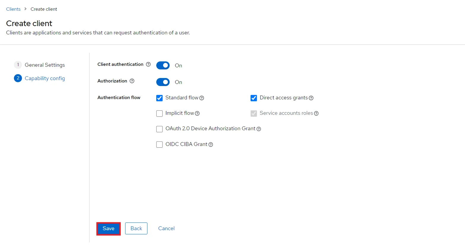 Shopify Keycloak OAuth SSO - Enable Client Authentication