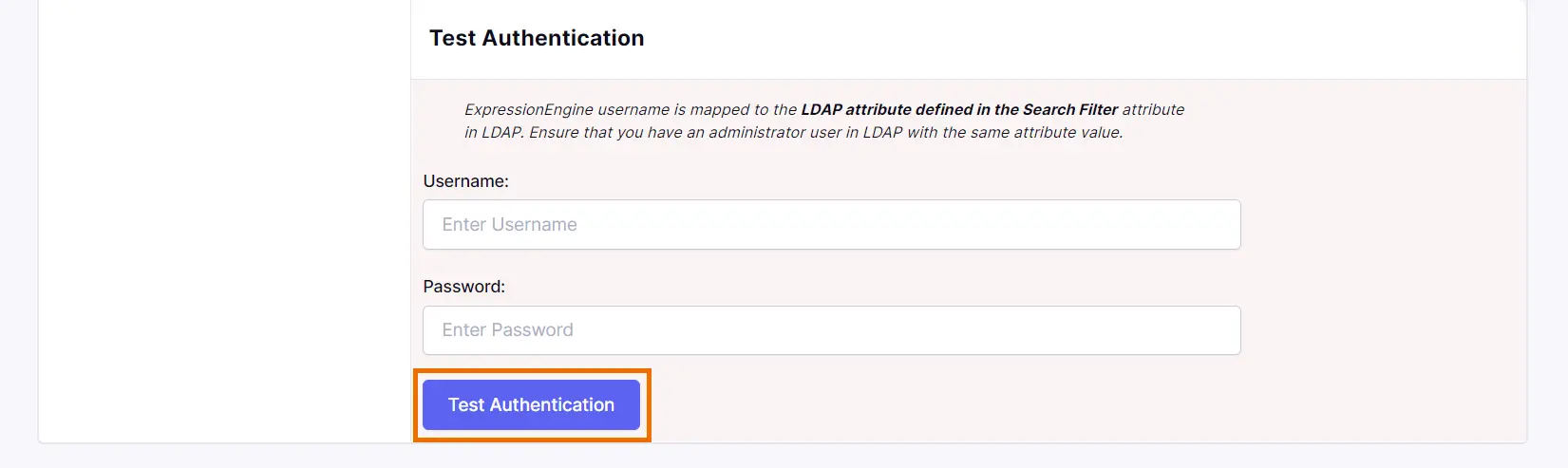 LDAP integration for ExpressionEngine Test user authentication