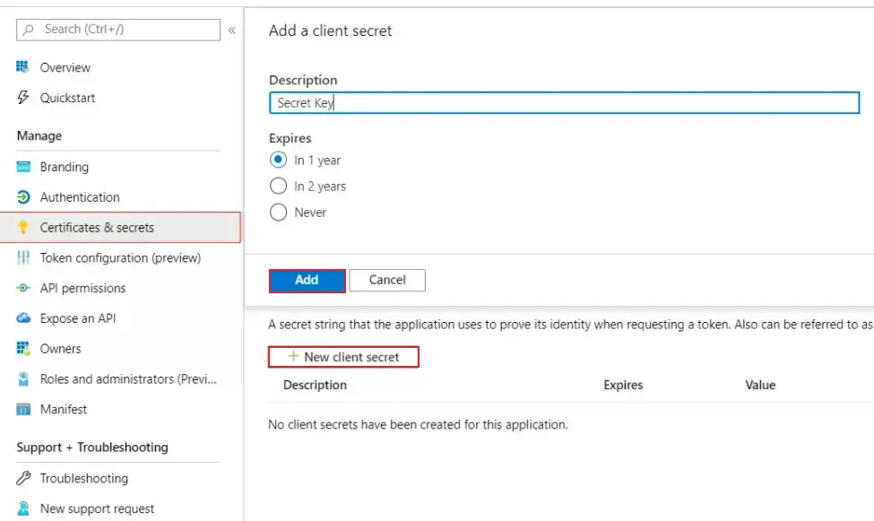 DNN Power BI Embed with row level security |  Client secret
